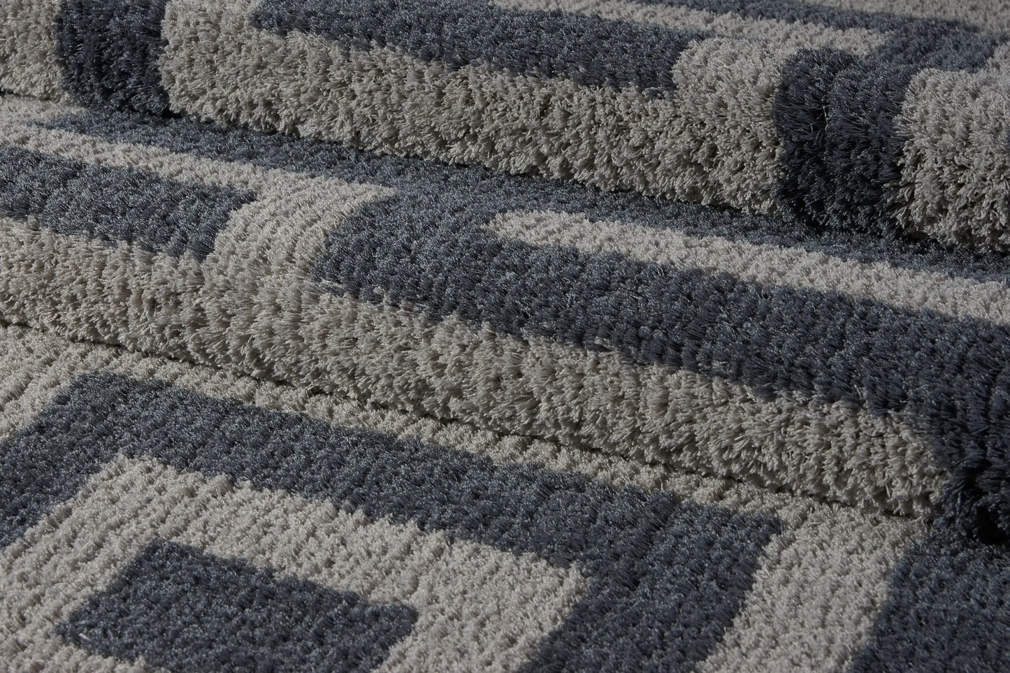Calgary Micro Fiber Shaggy Gray Area Rug -