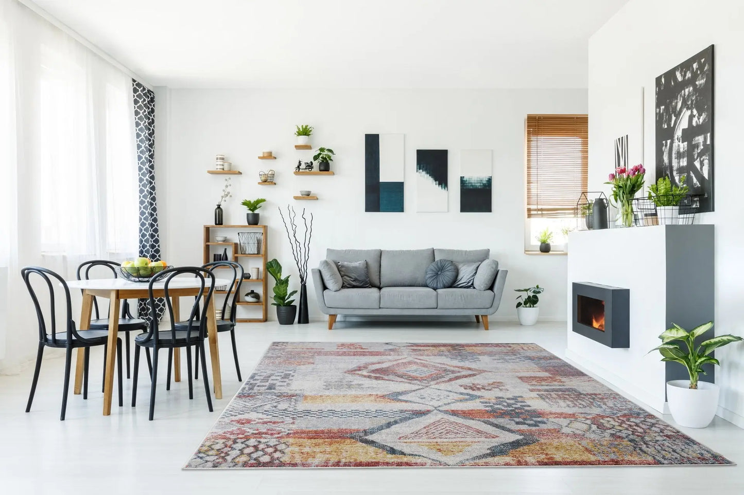 Morocco Distressed Multicolor Southwestern Rugs
