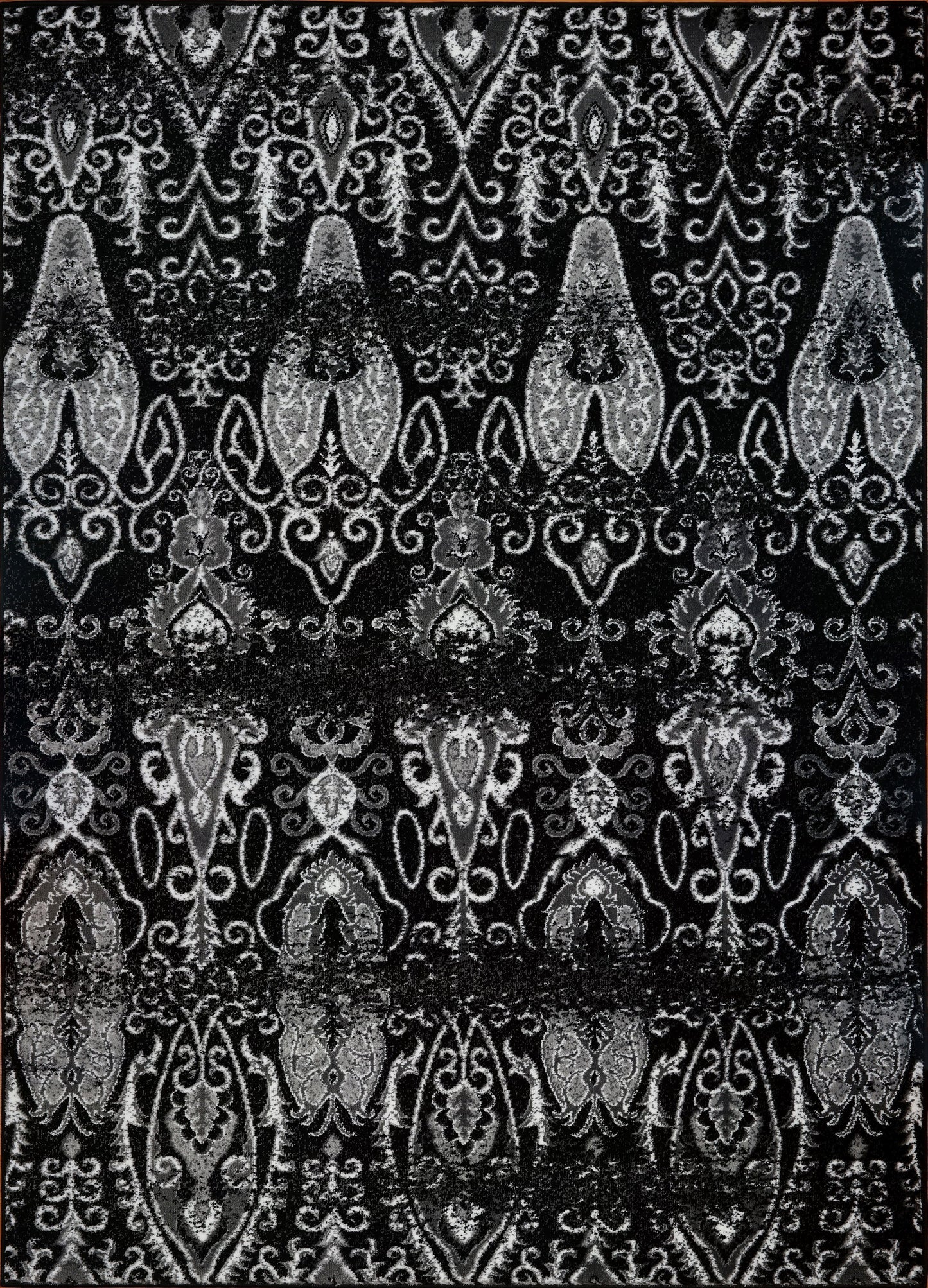 Patina Black Grey Area Rug - 