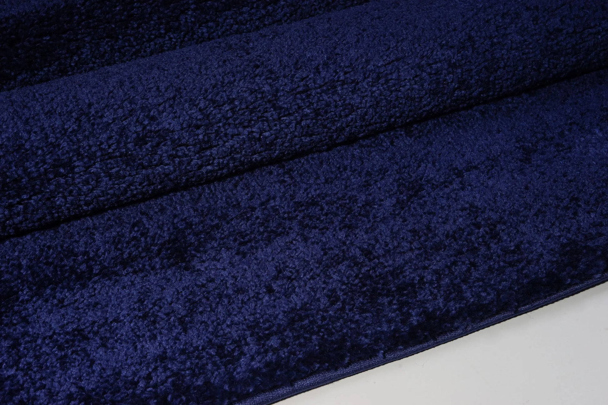 Candy Shaggy Navy Blue Soft Plush Area Rug -