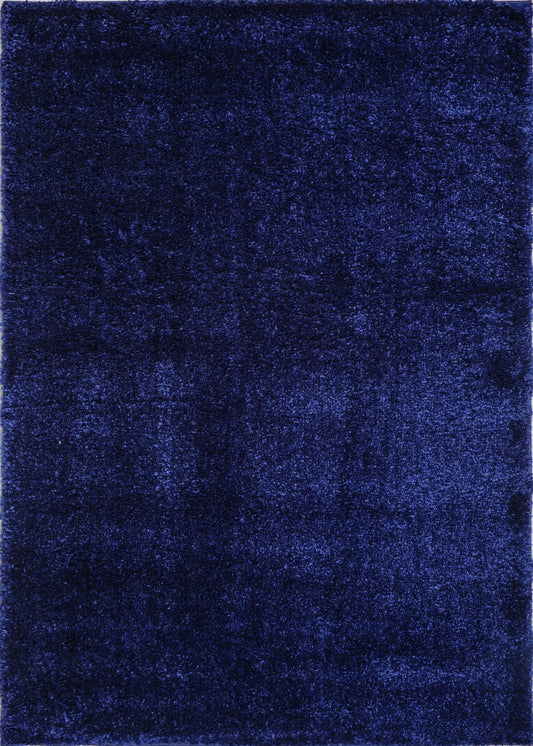 Candy Shaggy Navy Blue Soft Plush Area Rug -