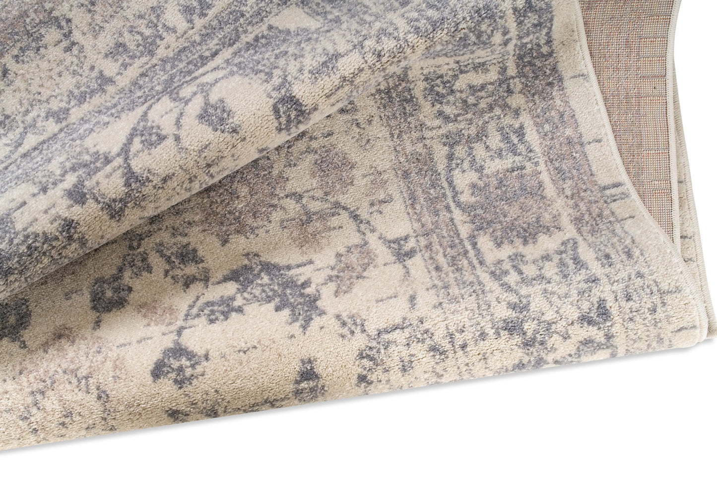 Santori Cream Dark Beige Vintage Area Rug