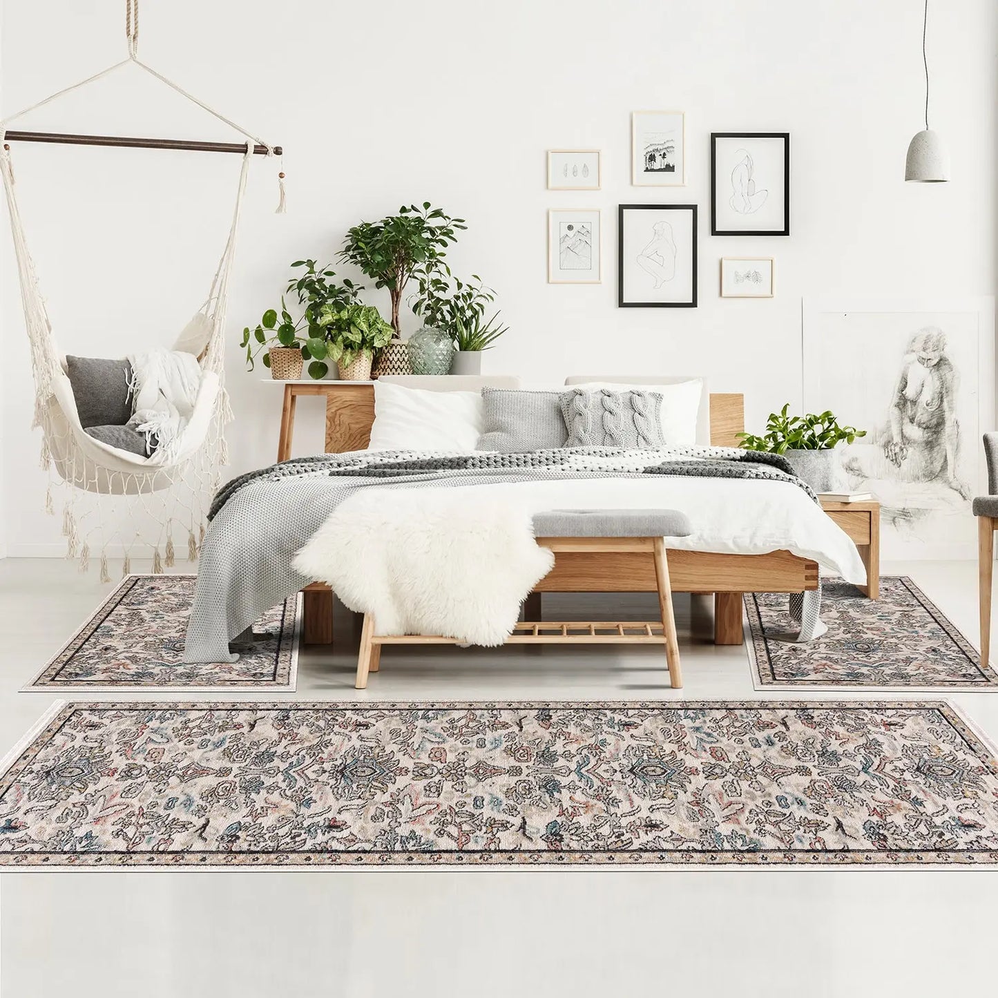 la dole rugs traditional persian oriental paisly ivory grey teal turquoise red orange area rug 6x8, 6x9 ft Living Room, Bedroom, Dining Area, Kitchen Carpet