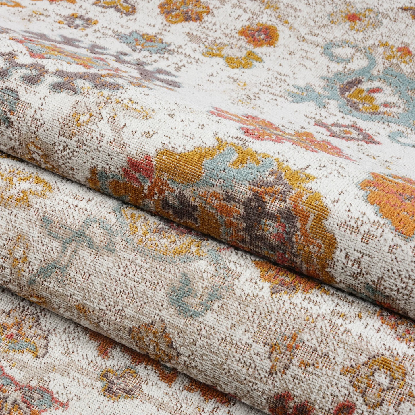 Venice Marigold Cream Ornamental Indoor/Outdoor Area Rug - Ladolerugsca