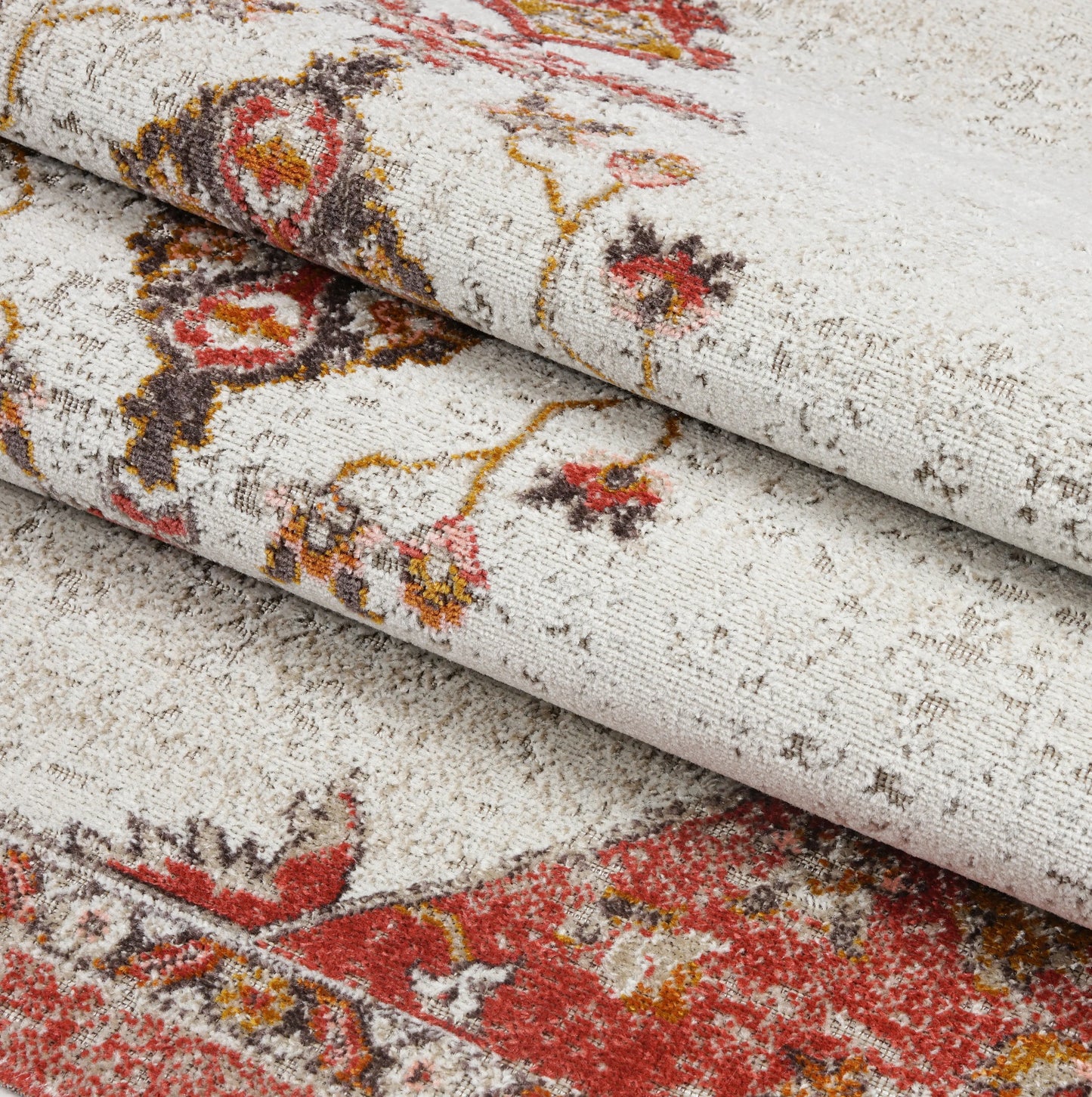 Highland Terracotta Cream Indoor/Outdoor Area Rug - Ladolerugsca
