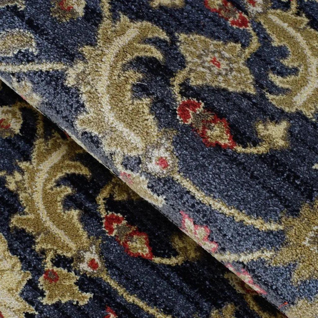 Terra Dark Grey Traditional Area Rug -
