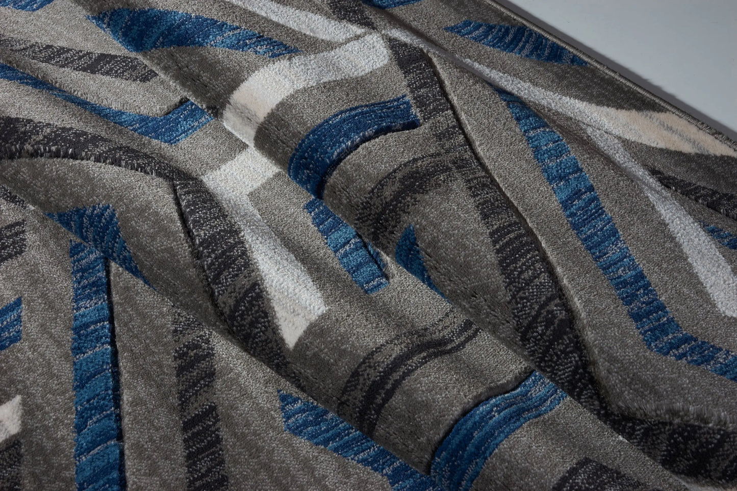 Park Royal Grey Blue Area Rug -