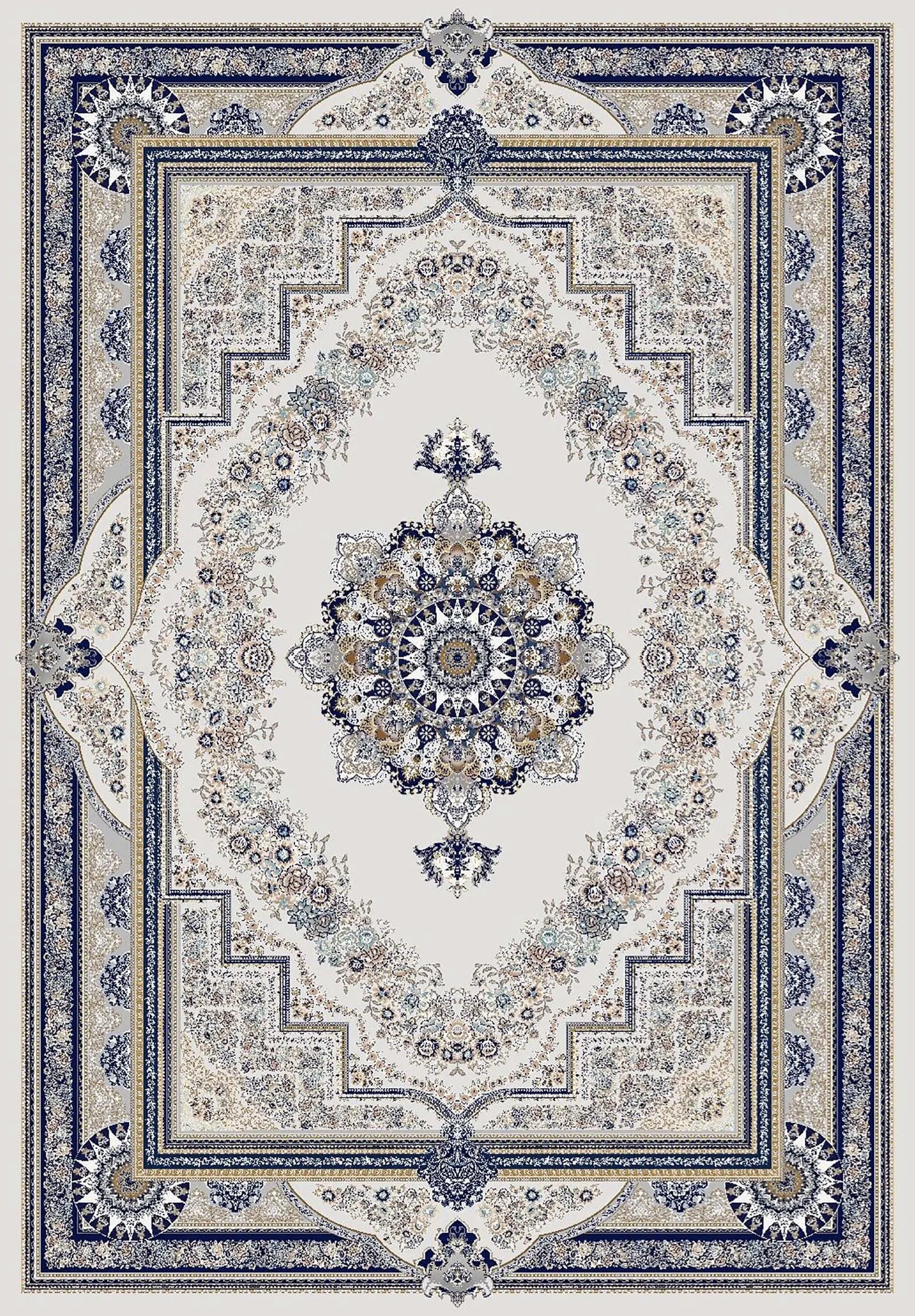 traditional blue and grey flat pile area rug 5x7, 5x8 ft Contemporary, Living Room Carpet, Bedroom, Home Office