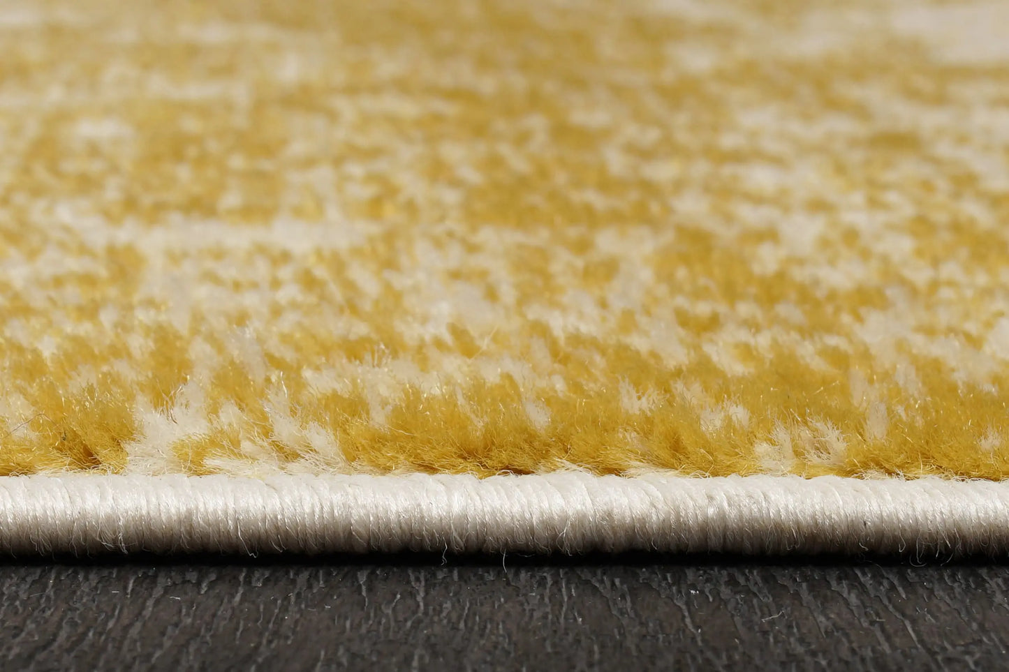 Azra Yellow Mustard Canary Amber Abstract Contemporary Marble Minimal Design Area Rug La Dole Rugs