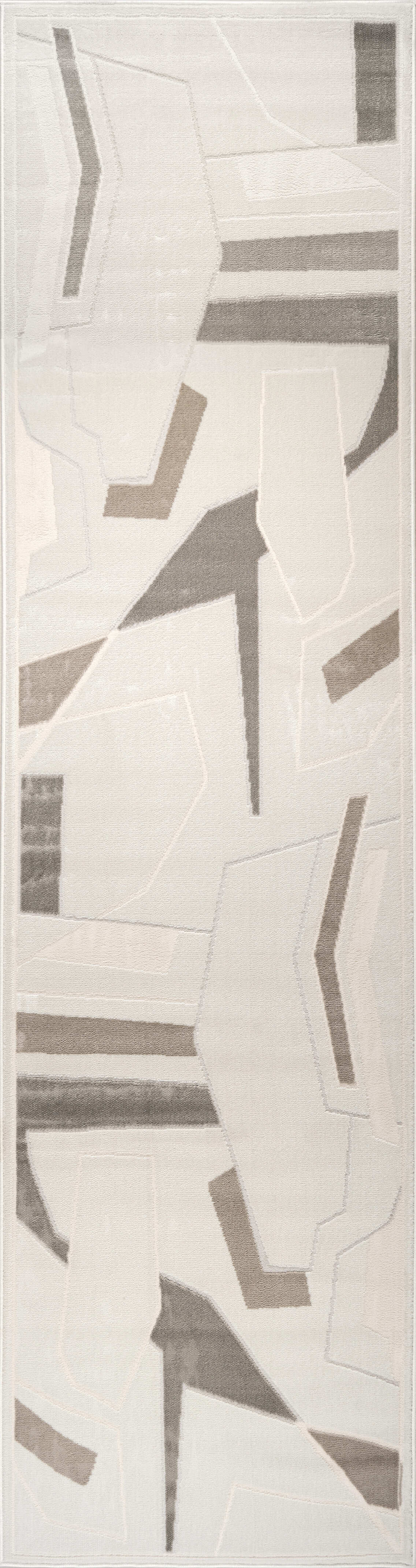 beige brown geometric abstract minimalist modern contemporary area rug for living room bedroom 6x8, 6x9 ft Living Room, Bedroom, Dining Area, Kitchen Carpet