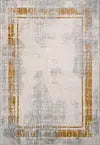 mustard grey bordered modern contemporary minimalistic area rug for living room bedroom 8x10, 8x11 ft Large Living Room Carpet, Bedroom, Kitchen