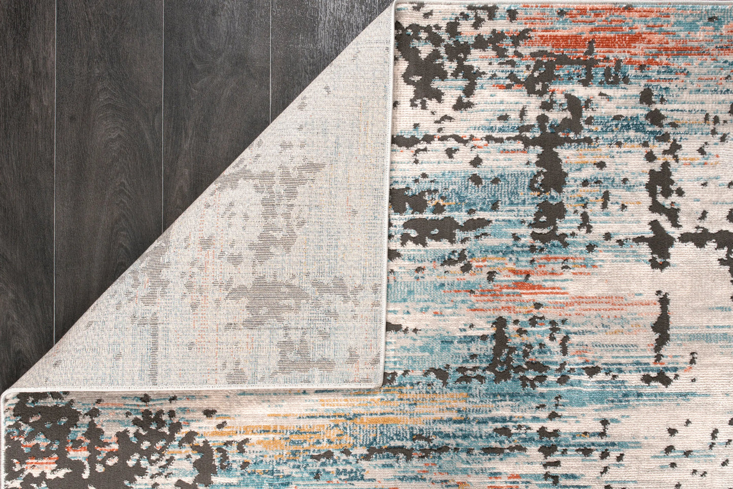 blue ivory red rustic abstract area rug for living room bedroom 6x8, 6x9 ft Living Room, Bedroom, Dining Area, Kitchen Carpet