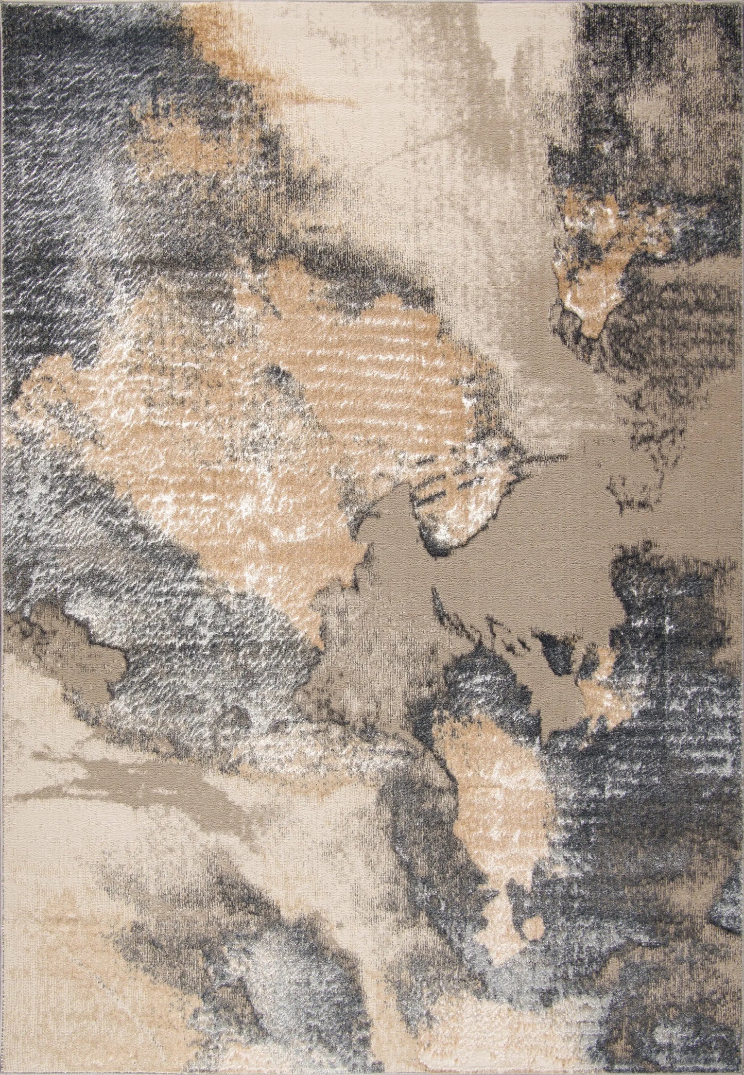 beige brown silver metalic abstract modern minimalistic contemporary area rug 2x8, 3x10, 2x10 ft Long Runner Rug, Hallway, Balcony, Entry Way, Kitchen, Stairs