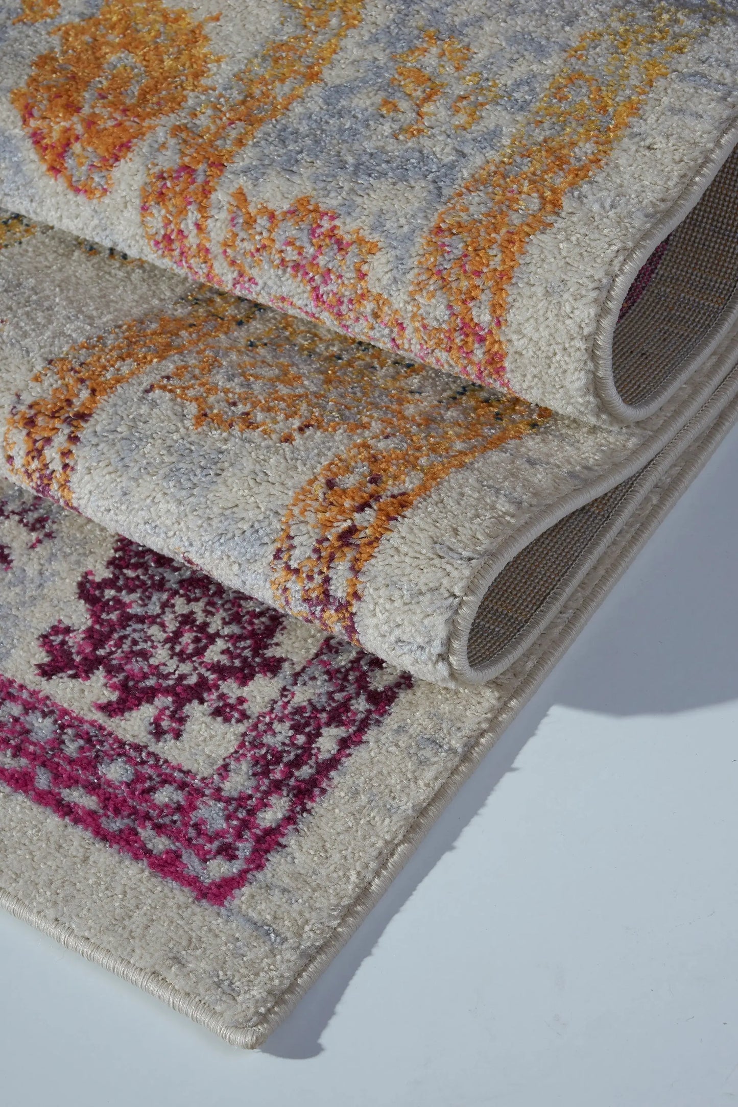 centrepoint cream area rug 2x5, 3x5 Runner Rug, Entry Way, Entrance, Balcony, Bedside, Home Office, Table Top