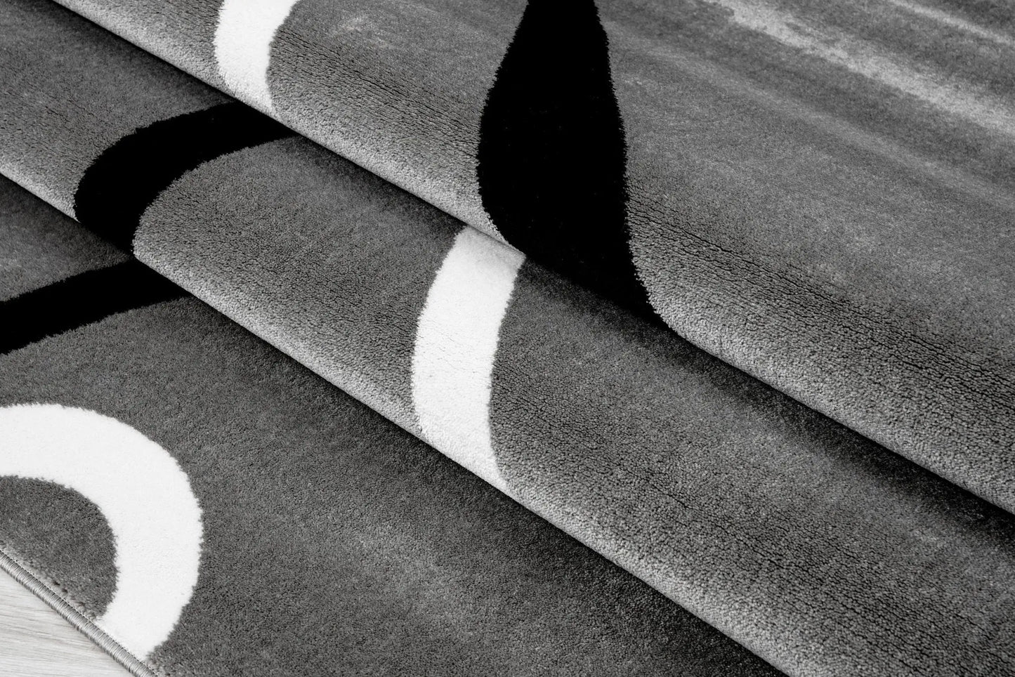 turkish light gray contemporary spirals area rug 4x6, 4x5 ft Small Carpet, Home Office, Living Room, Bedroom