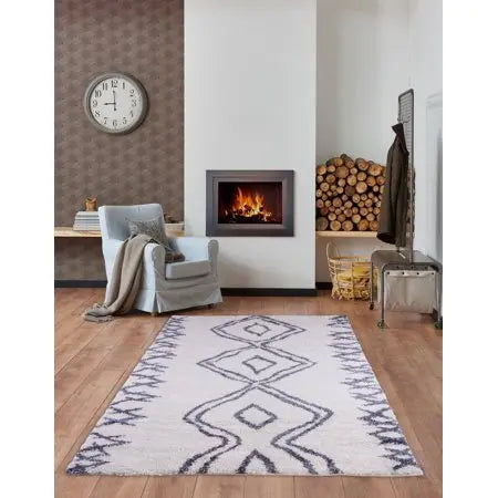 grant shaggy casablanca contemporary abstract area rug 1 2x5, 3x5 Runner Rug, Entry Way, Entrance, Balcony, Bedside, Home Office, Table Top