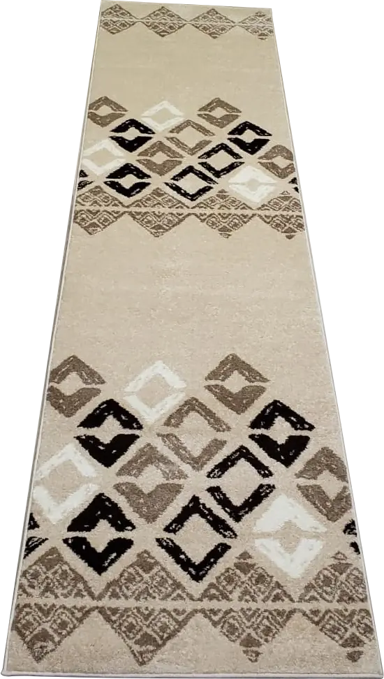 caramel geometric pattern area rug 2x8, 3x10, 2x10 ft Long Runner Rug, Hallway, Balcony, Entry Way, Kitchen, Stairs