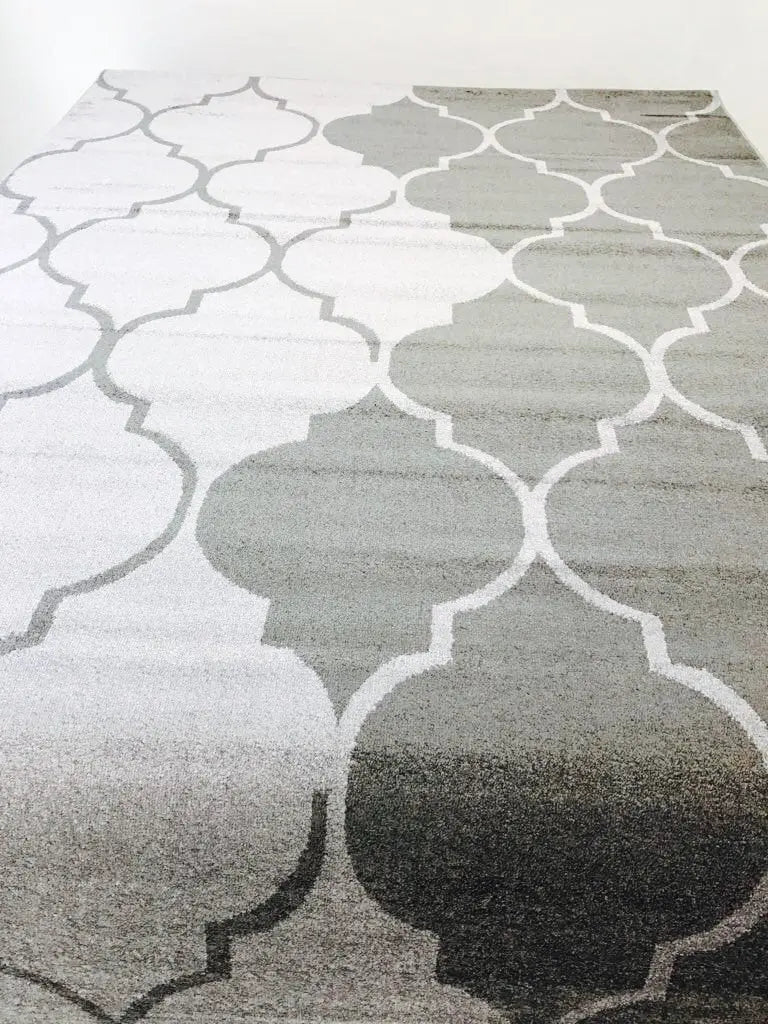 Vintage Trellis Area Rug Gray -