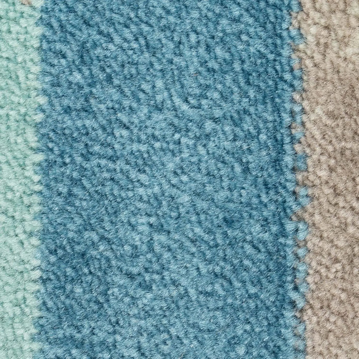 Irish Teal Turquoise Snowflake Area Rug -