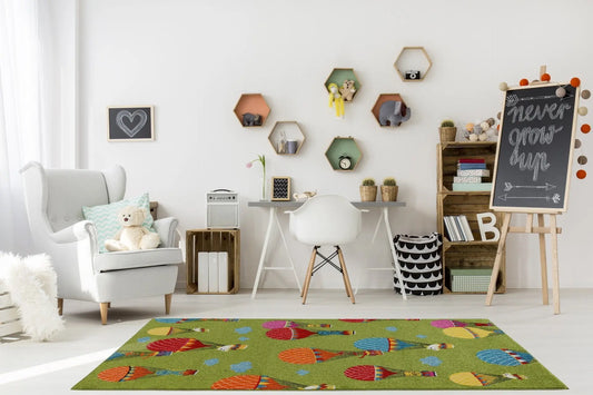 Parachute Green Kids Area Rug - Ladolerugsca