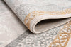 Ivory Beige Ikat Traditional Living Room Area Rug