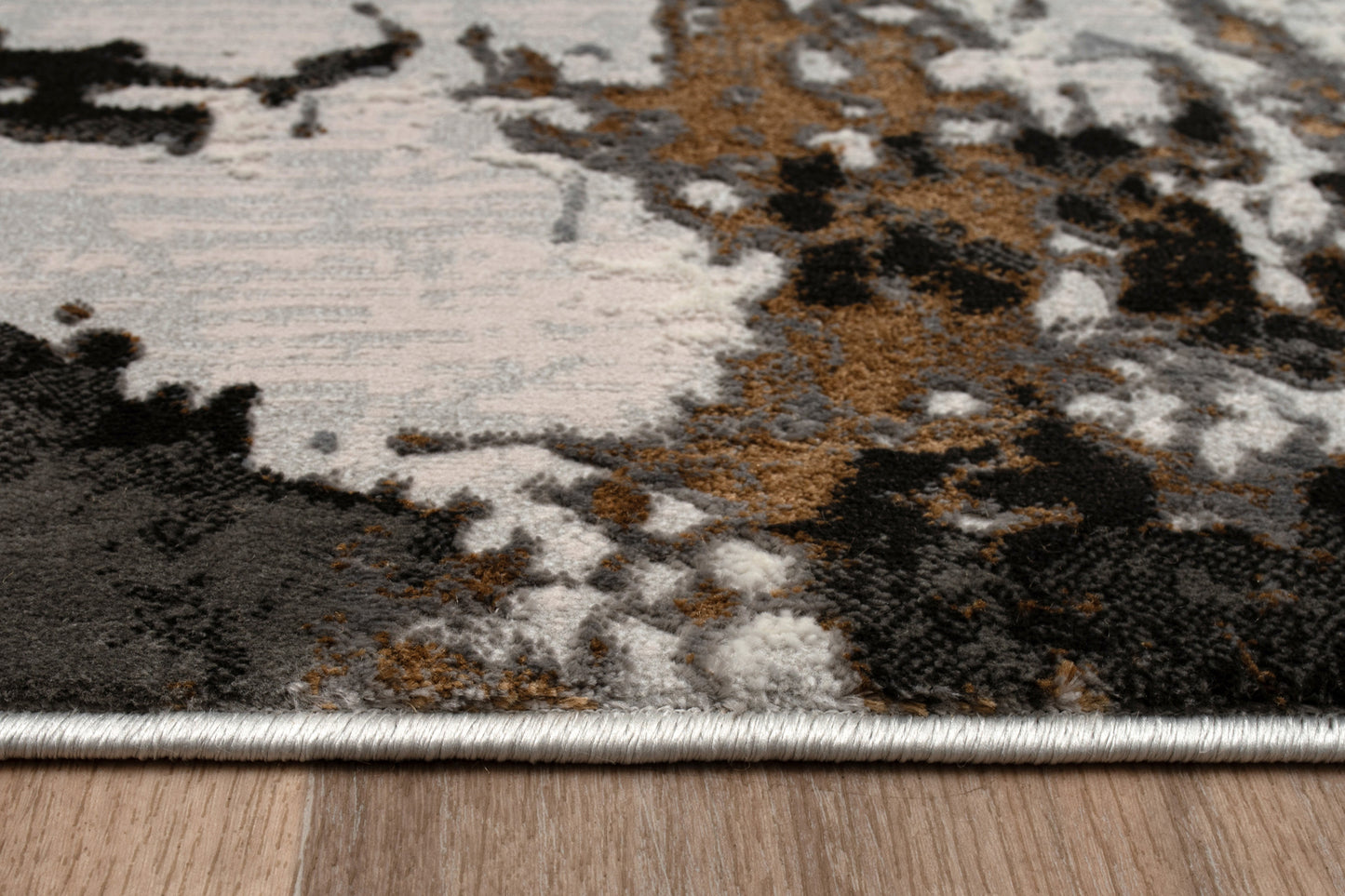 Anthracite Grey Beige Ivory Abstract Modern Living Room Bedroom Area Rug