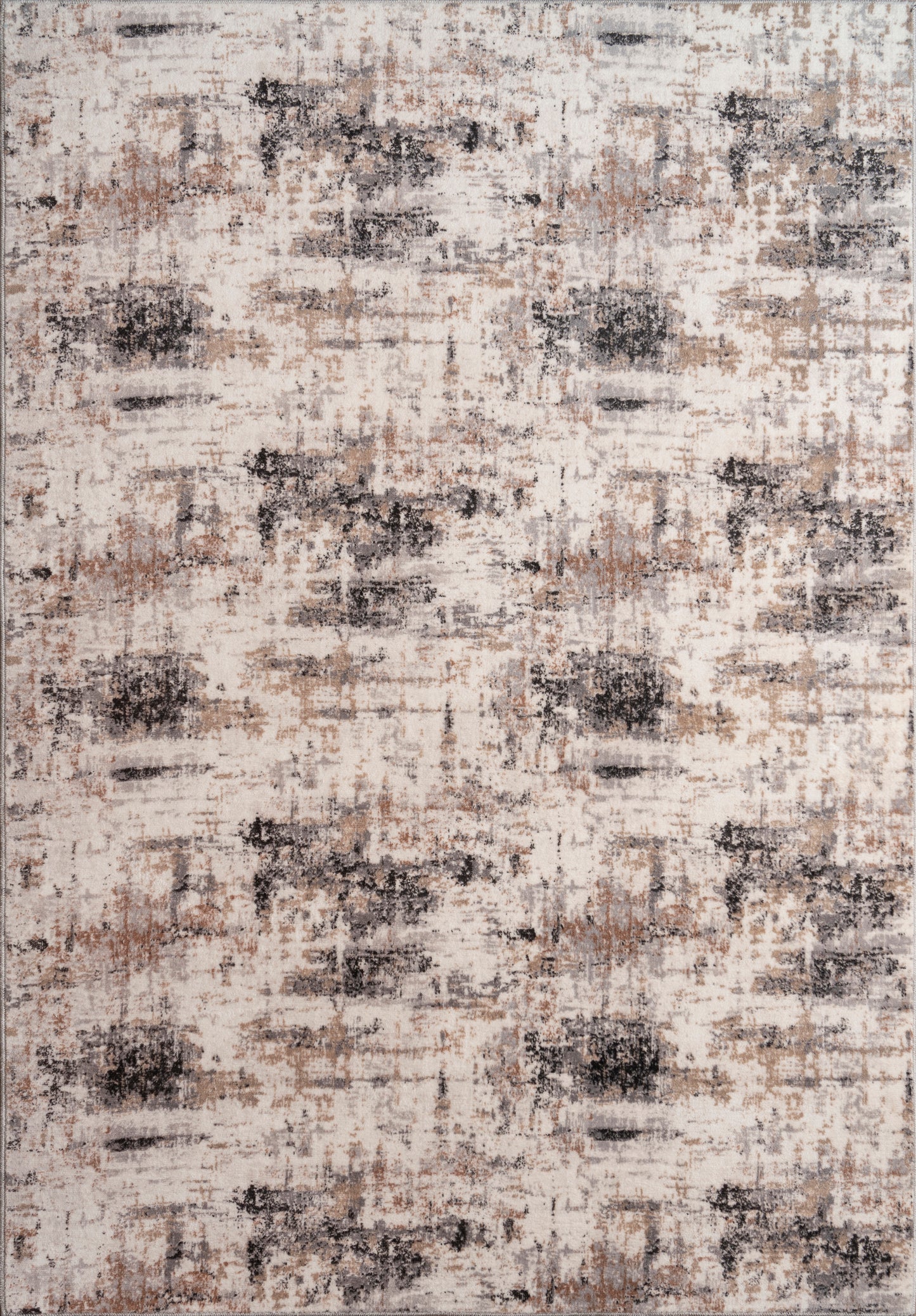 Everest Black Grey Beige Modern Rustic Design Area Rug