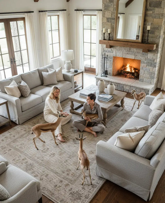 Brown Boho Cotton and Polyster Machine Washable Traditional Rustic Area Rug