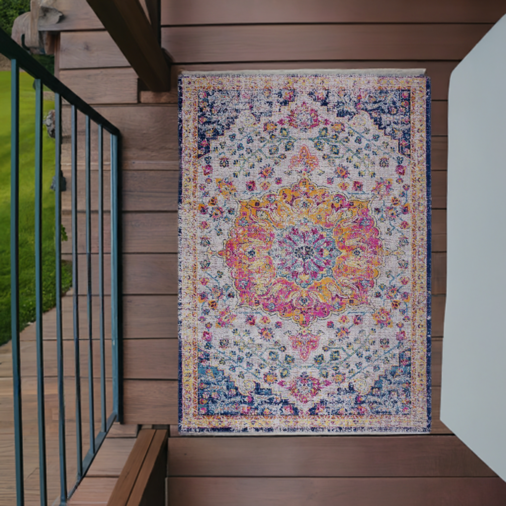 ladole rugs timeless collection orlando multicolor traditional indoor outdoor durable soft runner area rug carpet 8x10, 8x11 ft Large Living Room Carpet, Bedroom, Kitchen
