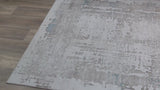 Beige Turquoise Abstract Living Room Area Rug