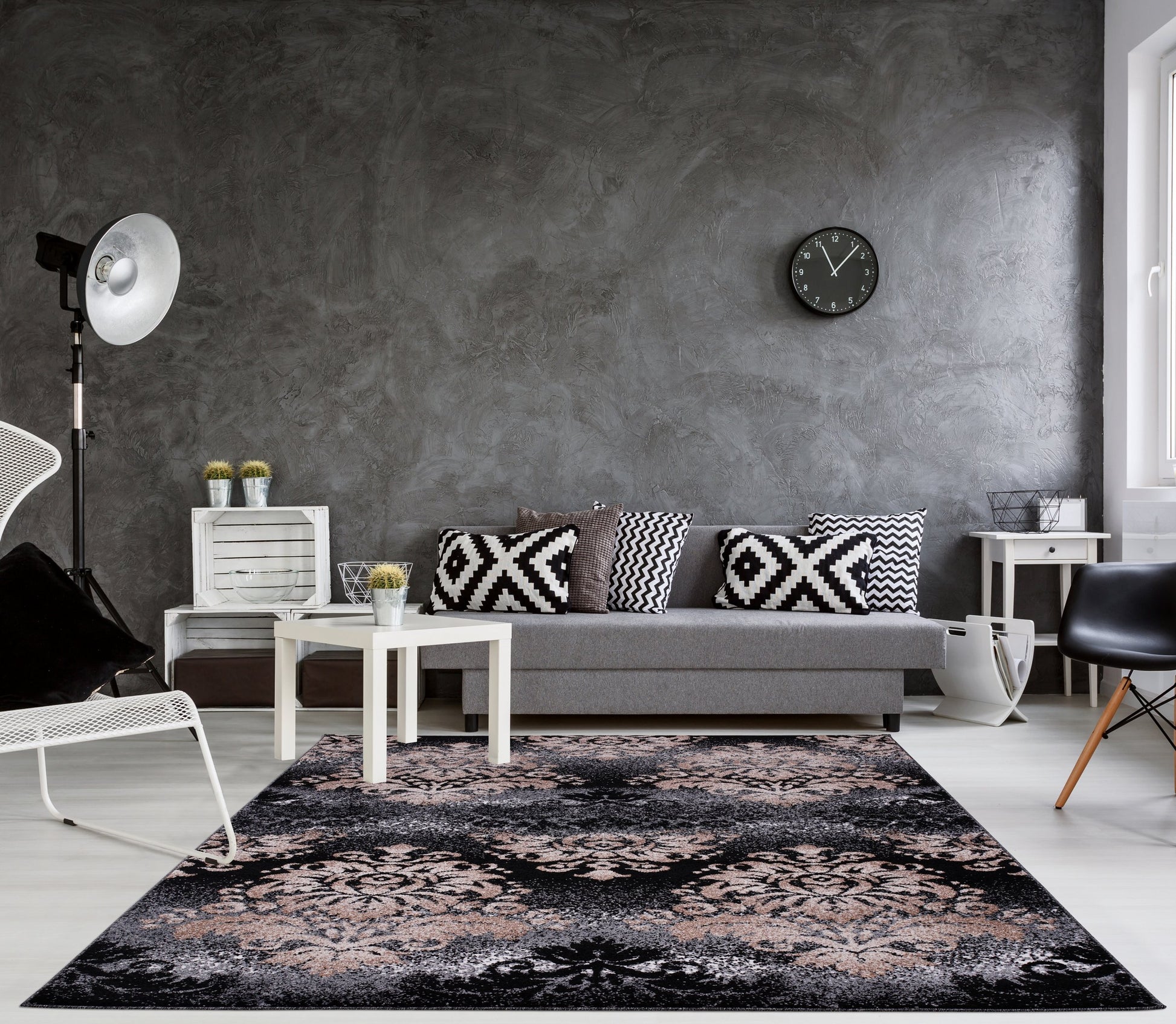 milan black gold damask area rug 4x6, 4x5 ft Small Carpet, Home Office, Living Room, Bedroom