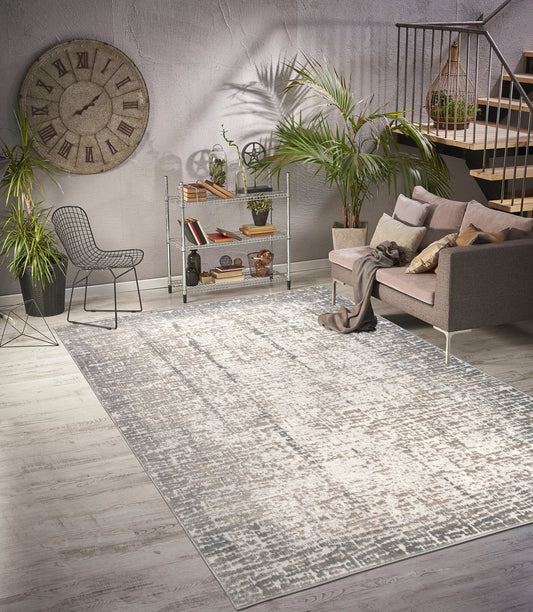 beige grey abstract rustic minimalist modern area rug for living room bedroom 2x5, 3x5 Runner Rug, Entry Way, Entrance, Balcony, Bedside, Home Office, Table Top