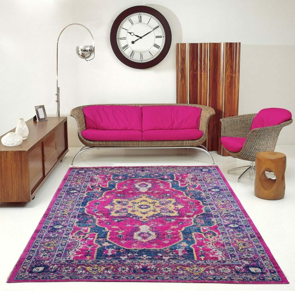 ladole rugs timeless collection beverly pink purple traditional indoor outdoor polypropylene runner area rug carpet 9x12, 10x13 ft Large Big Carpet, Living Room, Beroom