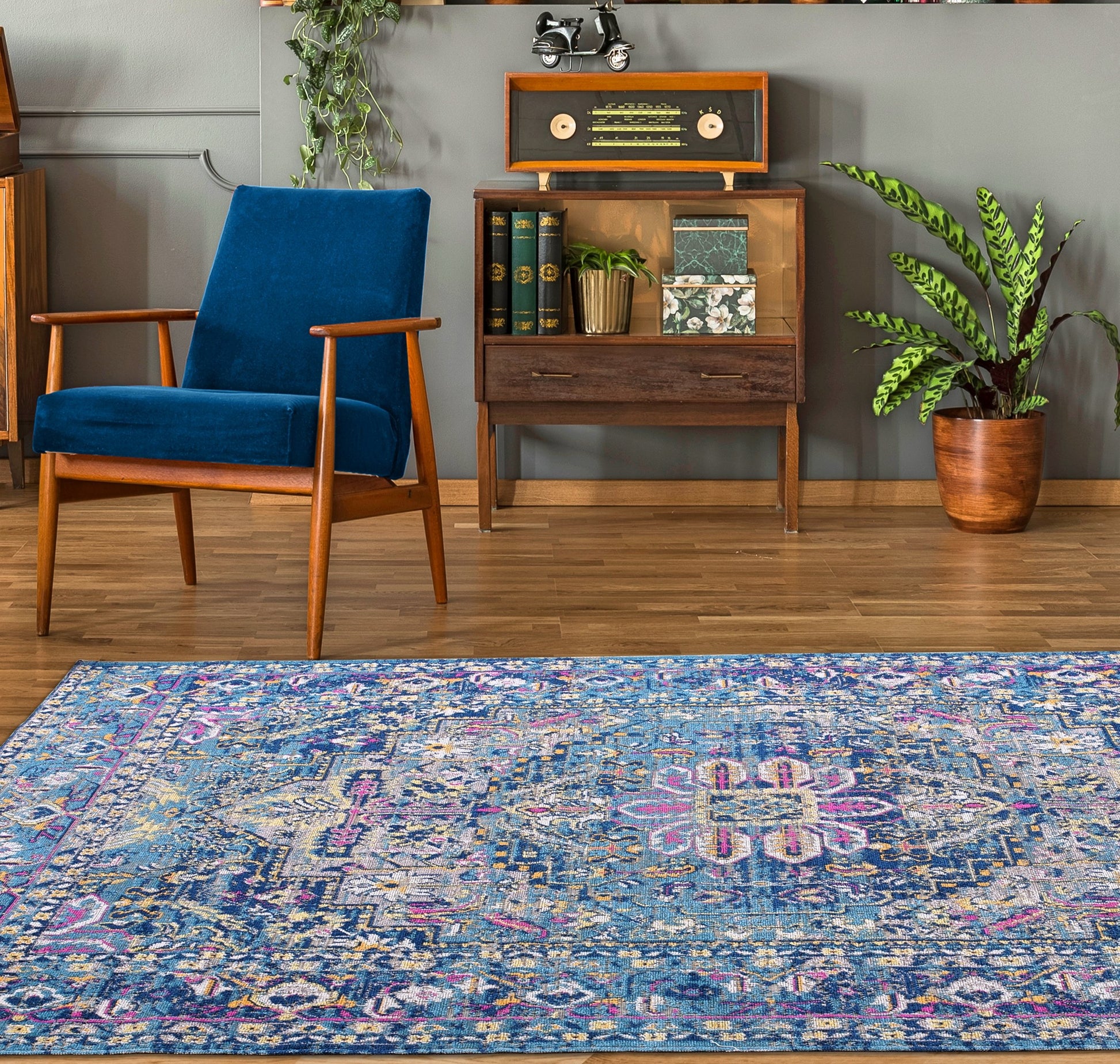 ladole rugs timeless collection rowen beautiful blue traditional outdoor runner 3x5 27 x 411 80cm x 150cm 5x7, 5x8 ft Contemporary, Living Room Carpet, Bedroom, Home Office