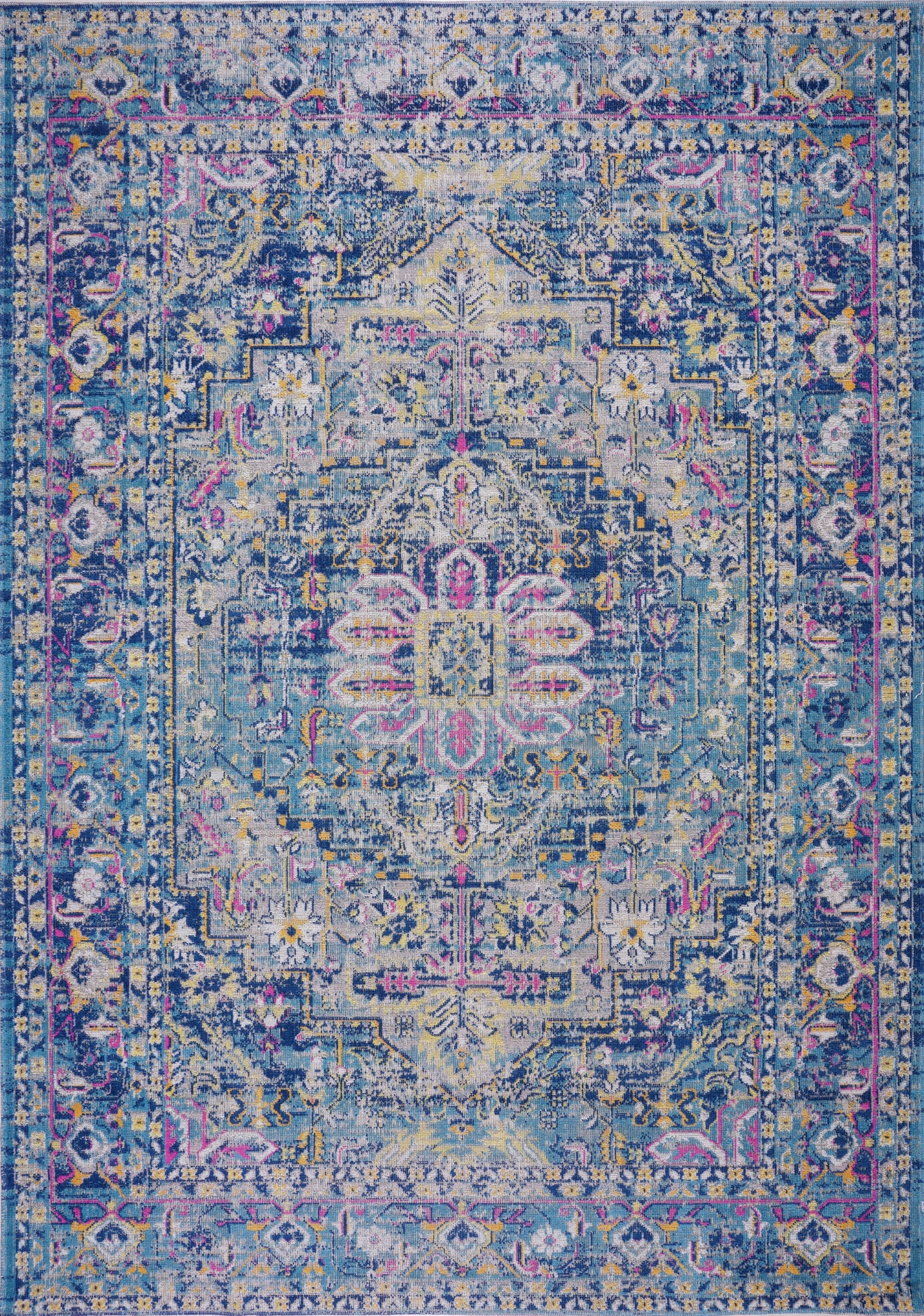 ladole rugs timeless collection rowen beautiful blue traditional outdoor runner 3x5 27 x 411 80cm x 150cm 2x5, 3x5 Runner Rug, Entry Way, Entrance, Balcony, Bedside, Home Office, Table Top