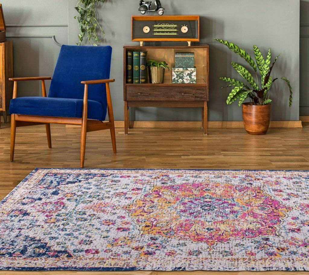 ladole rugs timeless collection orlando multicolor traditional indoor outdoor durable soft runner area rug carpet 6x8, 6x9 ft Living Room, Bedroom, Dining Area, Kitchen Carpet