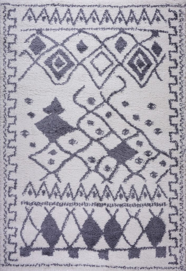ladole rugs grant shaggy asilah abstract modern abstract turkish indoor small mat doormat rug in dark gray white 110 x 211 57cm x 90cm 2x3 Doormat, Entrance, Balcony, Bathroom, Washroom