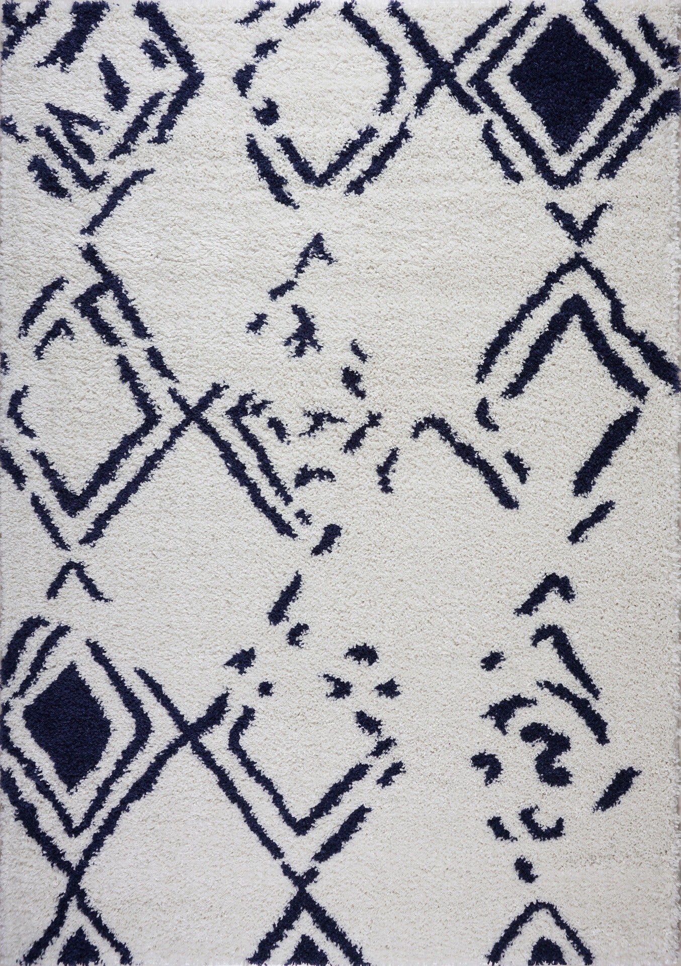 ladole rugs shaggy kenitra european abstract soft polypropylene modern small mat doormat rug in white dark blue 110 x 211 57cm x 90cm 2x3 Doormat, Entrance, Balcony, Bathroom, Washroom
