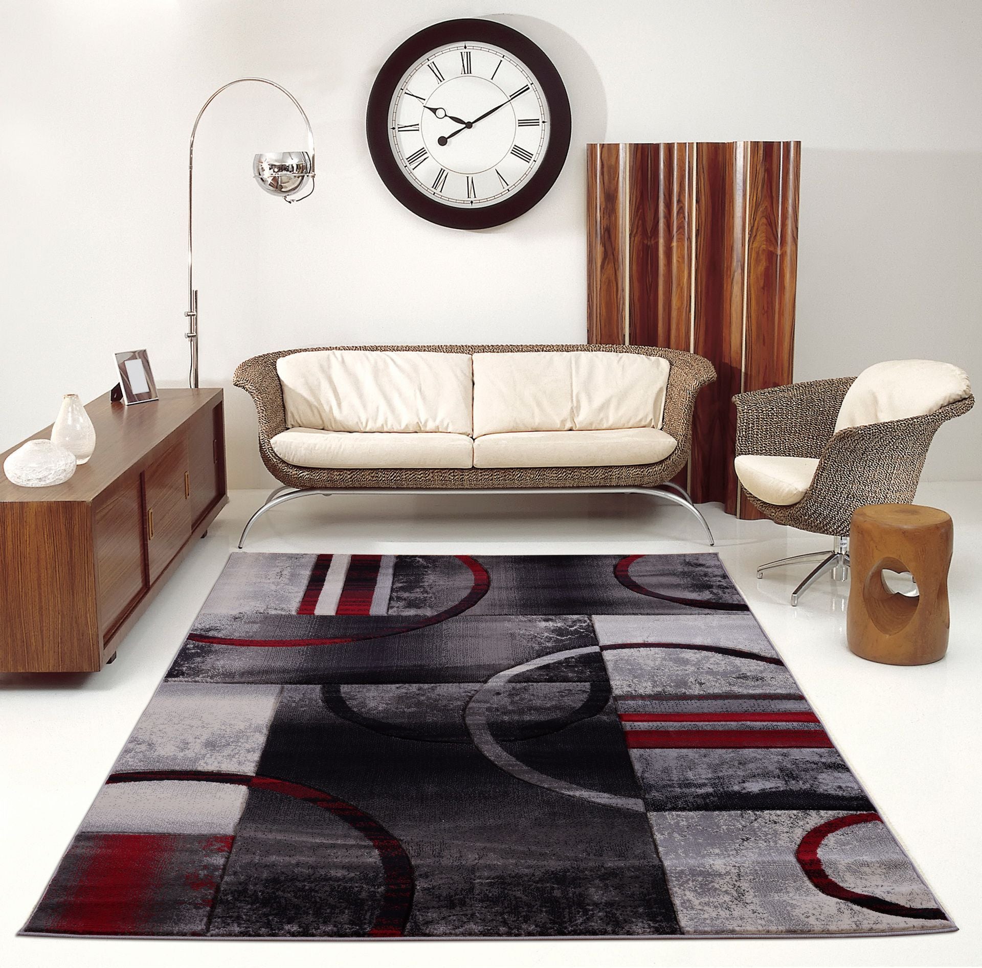 dark grey contemporary area rug 5x7, 5x8 ft Contemporary, Living Room Carpet, Bedroom, Home Office