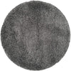 Dark Grey Solid Shaggy Area Rug - Ladolerugsca