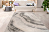Grey Beige Abstract Luxury Modern Minimalist Contemporary Area Rug