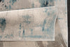 La Dole Rugs Light Dark Blue Beige Rustic Pattern Abstract Modern Minimalistic Area Rug