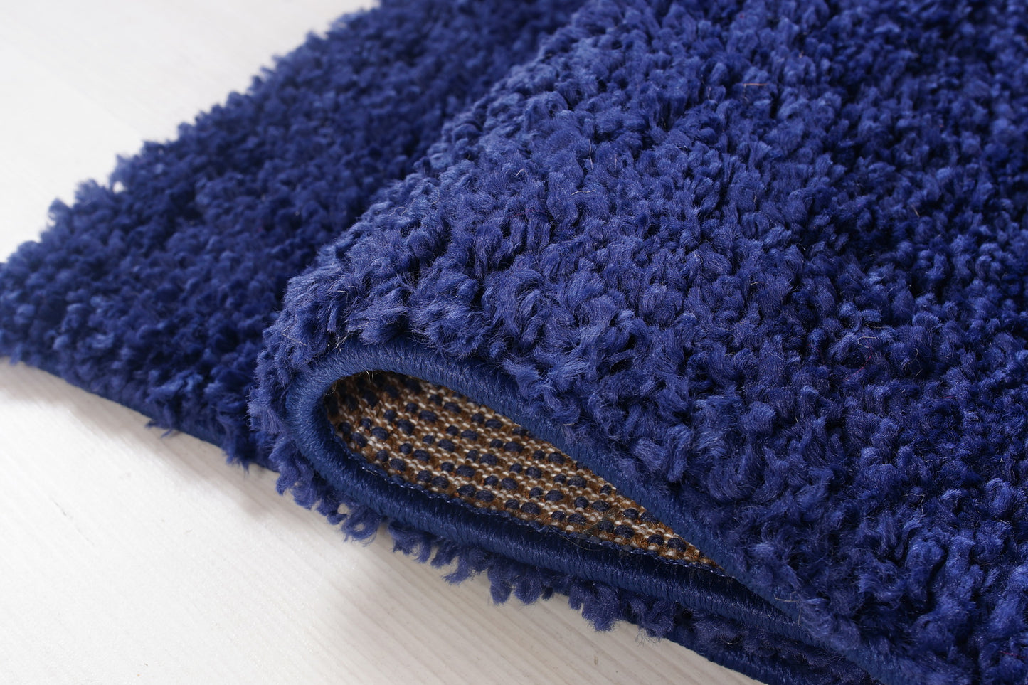 ladole rugs solid color shaggy meknes durable beautiful turkish indoor small mat doormat rug in navy blue 110 x 211 57cm x 90cm 4x6, 4x5 ft Small Carpet, Home Office, Living Room, Bedroom