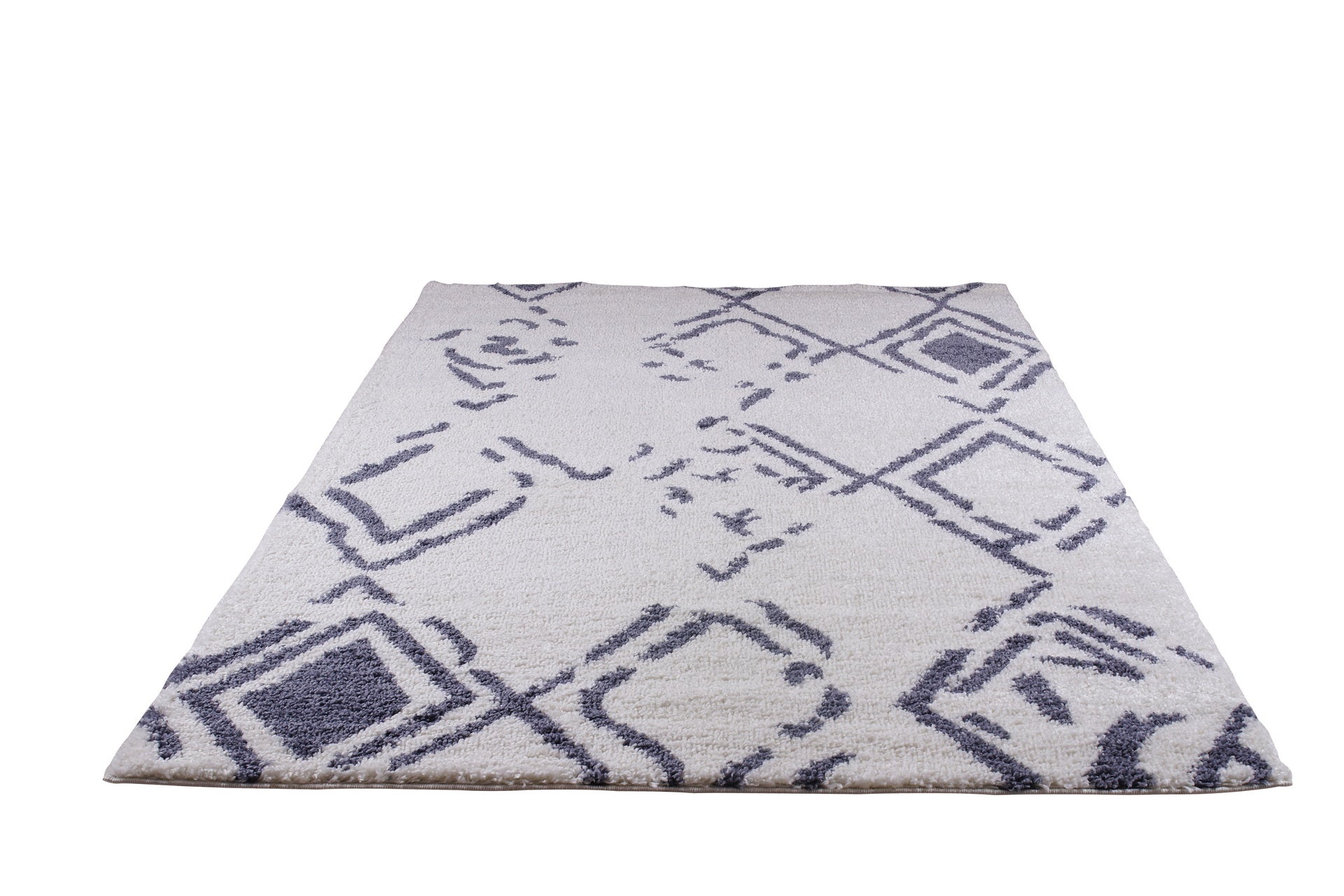 ladole rugs shaggy kenitra european abstract soft polypropylene modern small mat doormat rug in white light gray 110 x 211 57cm x 90cm 2x8, 3x10, 2x10 ft Long Runner Rug, Hallway, Balcony, Entry Way, Kitchen, Stairs