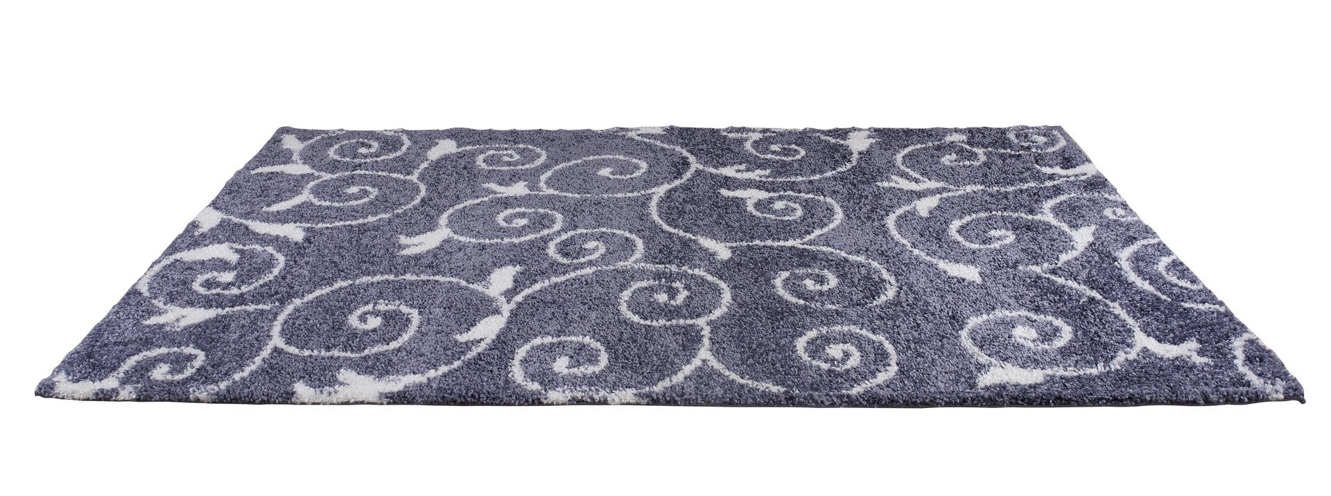 ladole rugs shaggy rabat abstract pattern sustainable spirals style indoor small mat doormat rug in dark grey white 2x5, 3x5 Runner Rug, Entry Way, Entrance, Balcony, Bedside, Home Office, Table Top