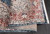 Barbara Red Blue Traditional Oriental Area Rug For Living Room, Bedroom
