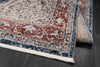 Barbara Red Blue Traditional Oriental Area Rug For Living Room, Bedroom
