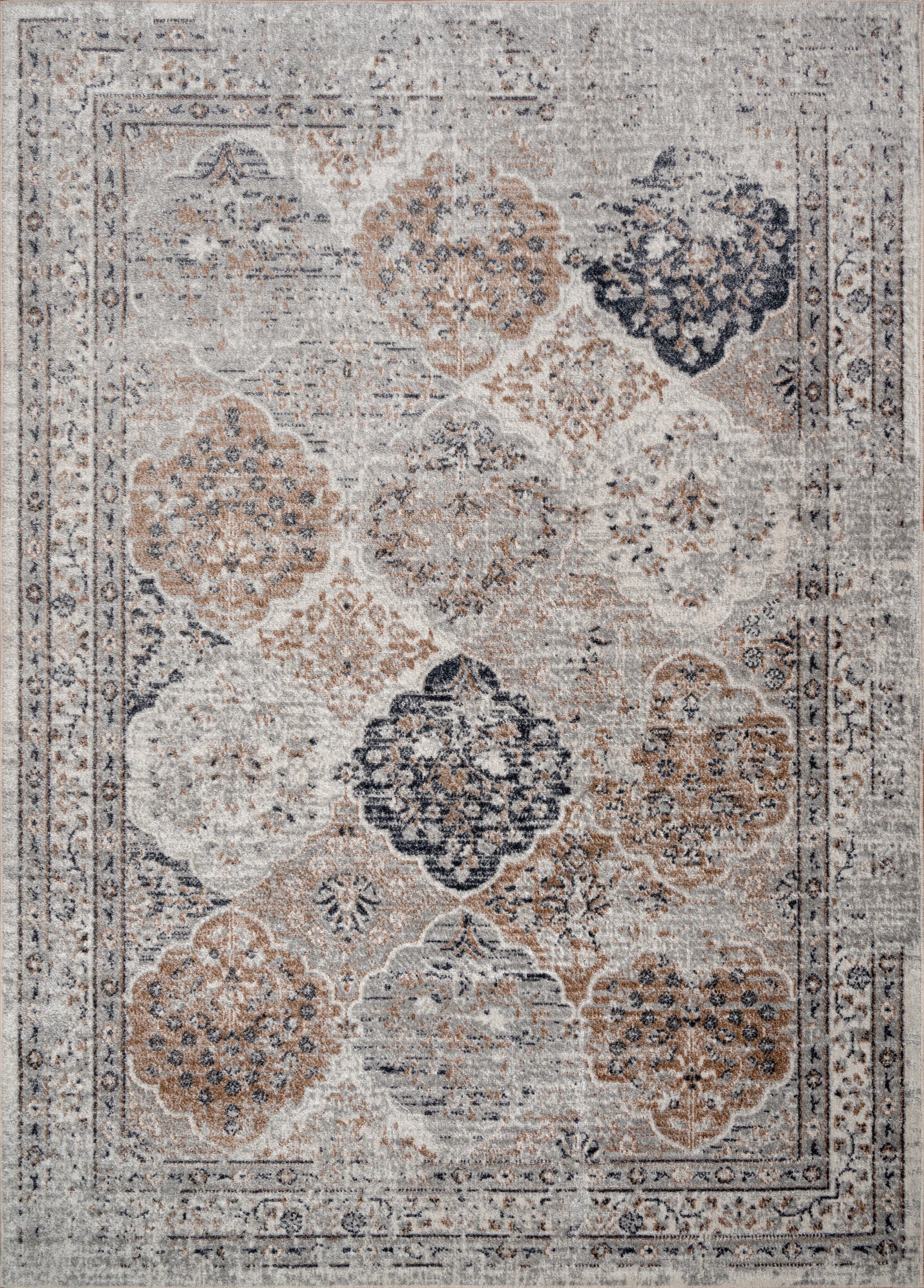 blue ivory brown machine washable boho traditional area rug for living room bedroom 2x5, 3x5 Runner Rug, Entry Way, Entrance, Balcony, Bedside, Home Office, Table Top