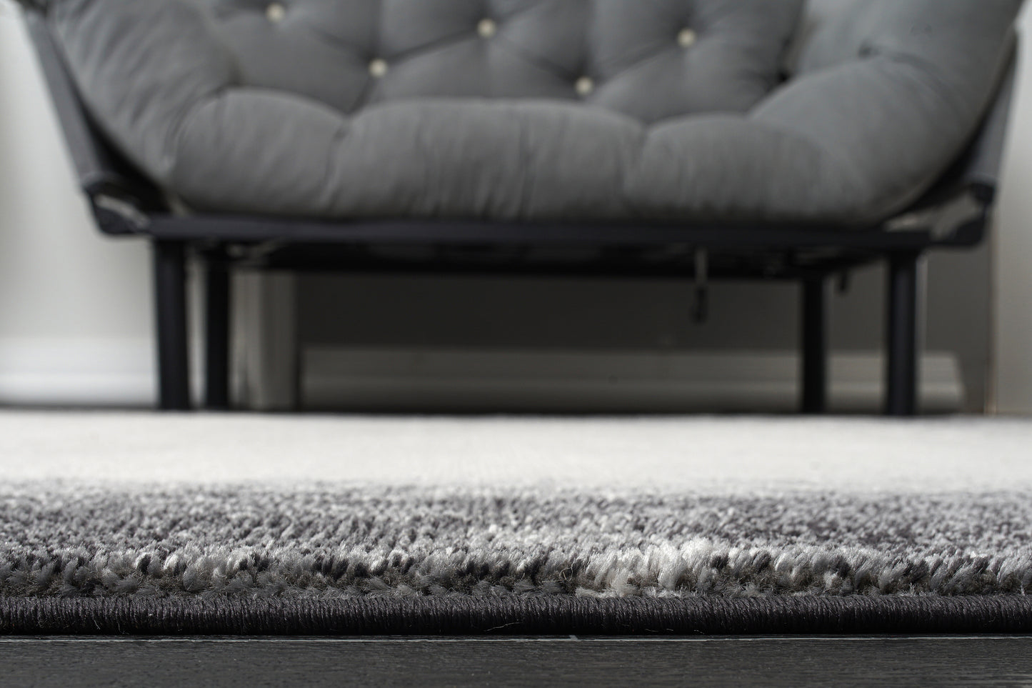 lucas dark light grey modern bordered plain solid color area rug 4x6, 4x5 ft Small Carpet, Home Office, Living Room, Bedroom