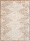 Cream Beige Abstract Fluffy Thick Shaggy Area Rug For Living Room, Bedroom